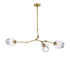 3-Globe Bubble Chandelier