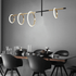 Pendant Light with Conductive Rings