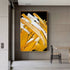 Abstract Yellow Canvas Painting