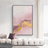 Modern Pink Golden Abstract Canvas