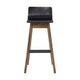 Ava Low Back Bar Chair - Black & Cocoa