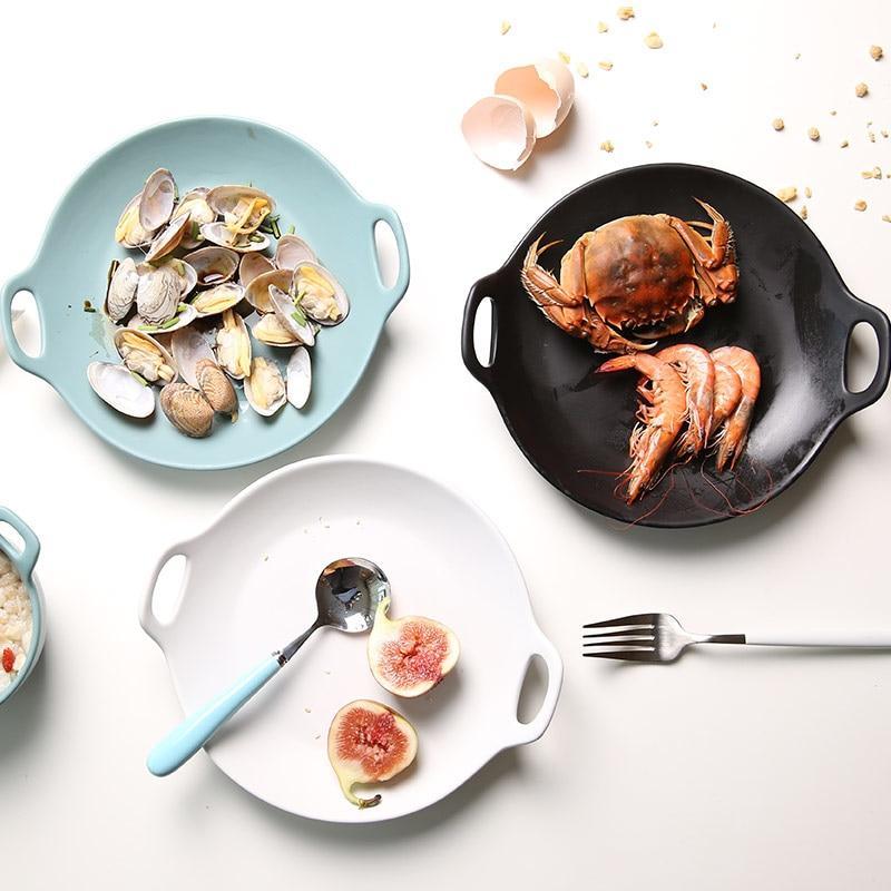 Double Handle Dinner Plates ZenQ Designs