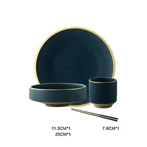 Ceramic Gold Inlay Plates - ZenQ Designs