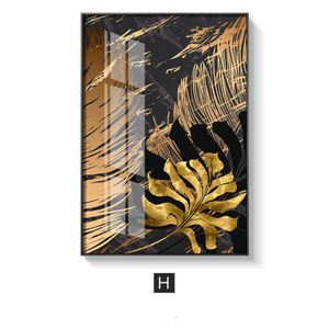 Nordic Golden Leaf | Canvas - ZenQ Designs