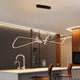 Beautiful Modern Creative LED Chandelier in a modern kitchen_ZenQ Designs