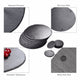 16 PCS Round Natural Slate Coasters and Placemats