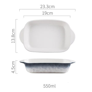 Nordic Ceramic Glazed Sushi Plate