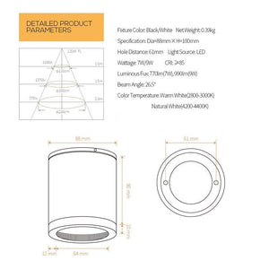 LED Modern Downlight with Diffuser Ring