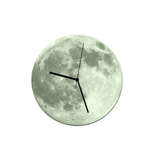 Creative Luminous Moon Wall Clock