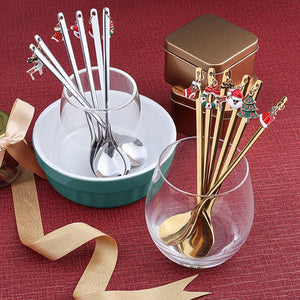 Christmas Stainless Steel Spoon Set