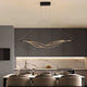 Modern LED Curved Pendant Light in combination with LED kitchen lighting_ZenQ Designs