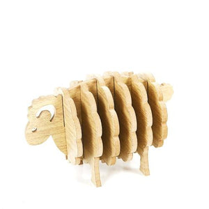 Wooden Sheep Shape Anti Slip Drink Coasters - ZenQ Designs