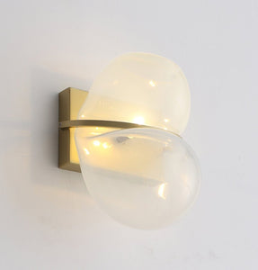 Balloon Hand-Blown Glass & Brass Wall Light