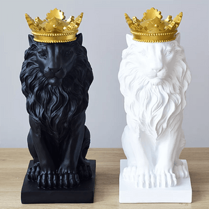 Crowned Lion Statue