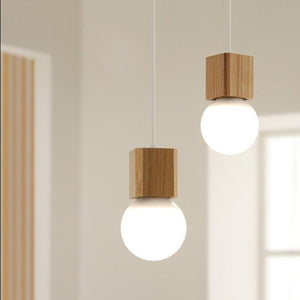 Oak Wood Pendant Light - ZenQ Designs