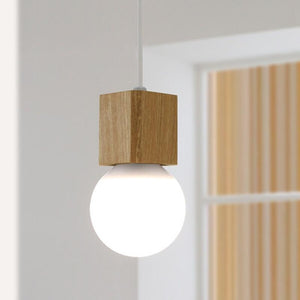 Oak Wood Pendant Light - ZenQ Designs