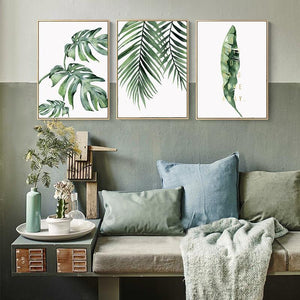 Green Leaves | Canvas - ZenQ Designs