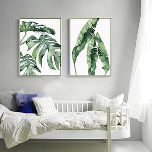 Green Leaves | Canvas - ZenQ Designs
