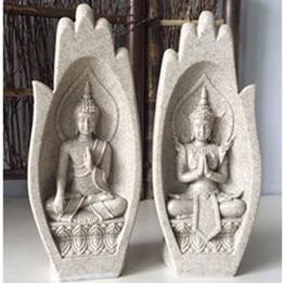 2Pcs Buddha Figurine - ZenQ Designs