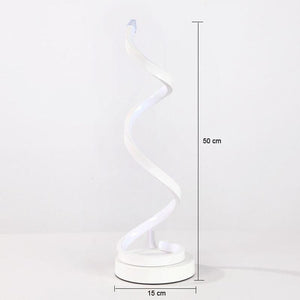 Modern 20W Spiral LED Table Lamp - ZenQ Designs