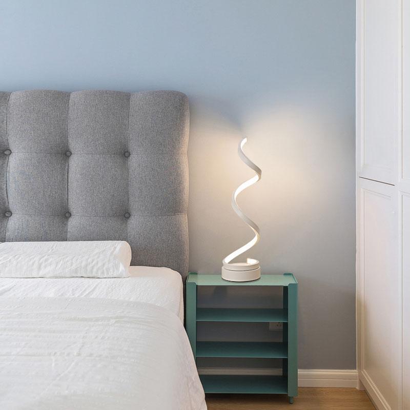 Modern 20W Spiral LED Table Lamp I ZenQ Designs