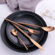 304 Stainless Steel Golden Cutlery Tableware Set - ZenQ Designs