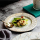 Gold Striped Marble Ceramic Plate Set - ZenQ Designs