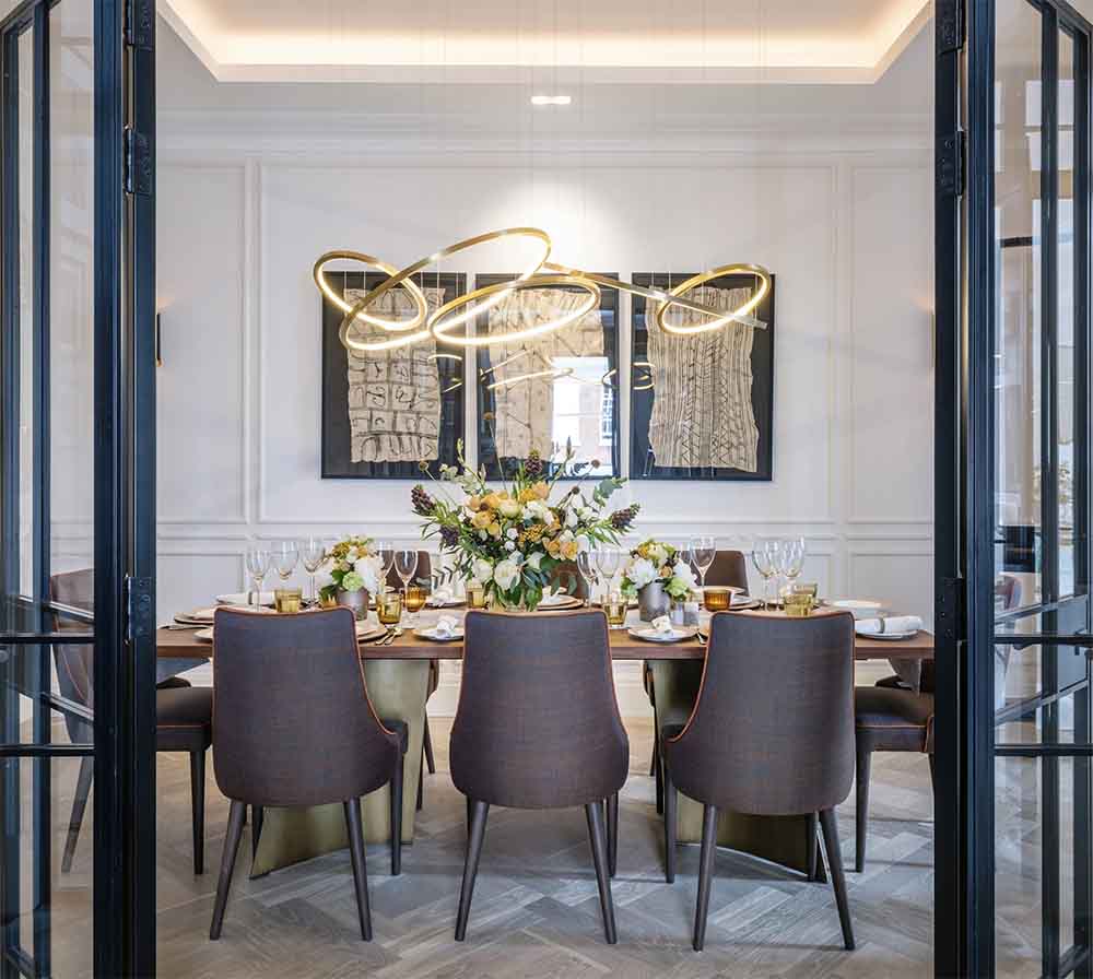 Modern pendant lights above the dining table - featured image - zenq designs