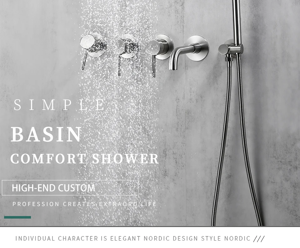 A1c02f18158ea4a6fa87138ee7c87e5d6H - Wall Mount Shower Faucet