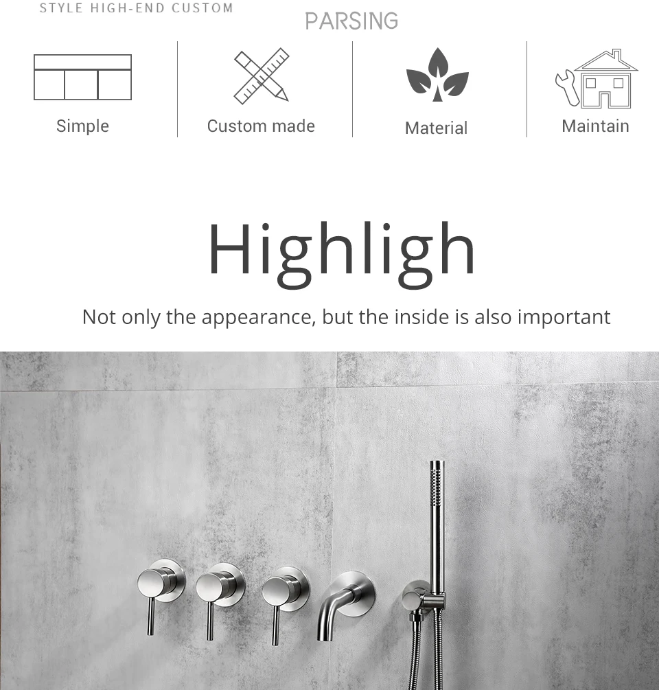 A90b7b59bf10b45f99af60bfd94d0f416R - Wall Mount Shower Faucet