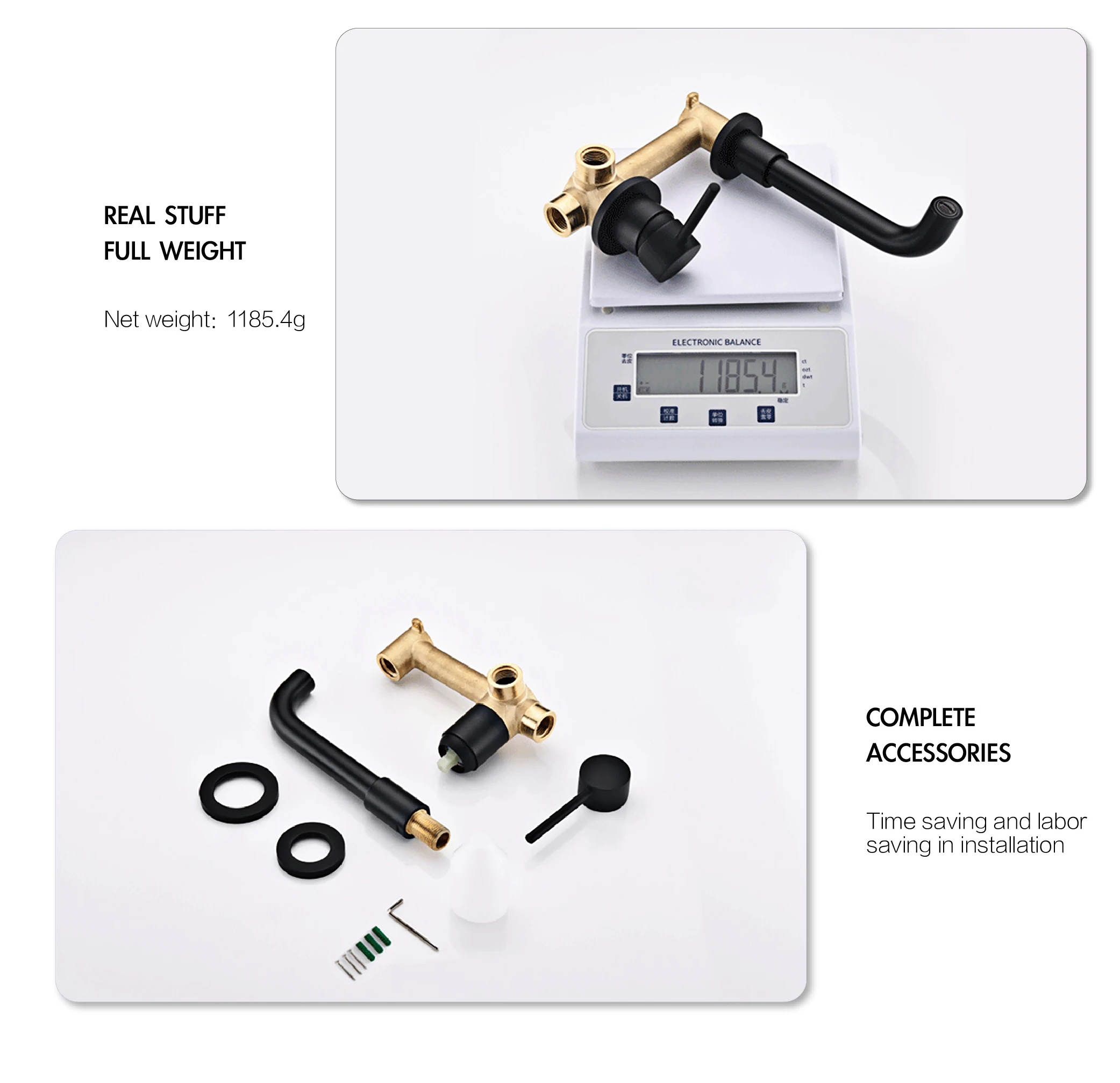 H054f2f87eadf4fbfbae770a1d0823ce8I - Brass wall type basin faucet