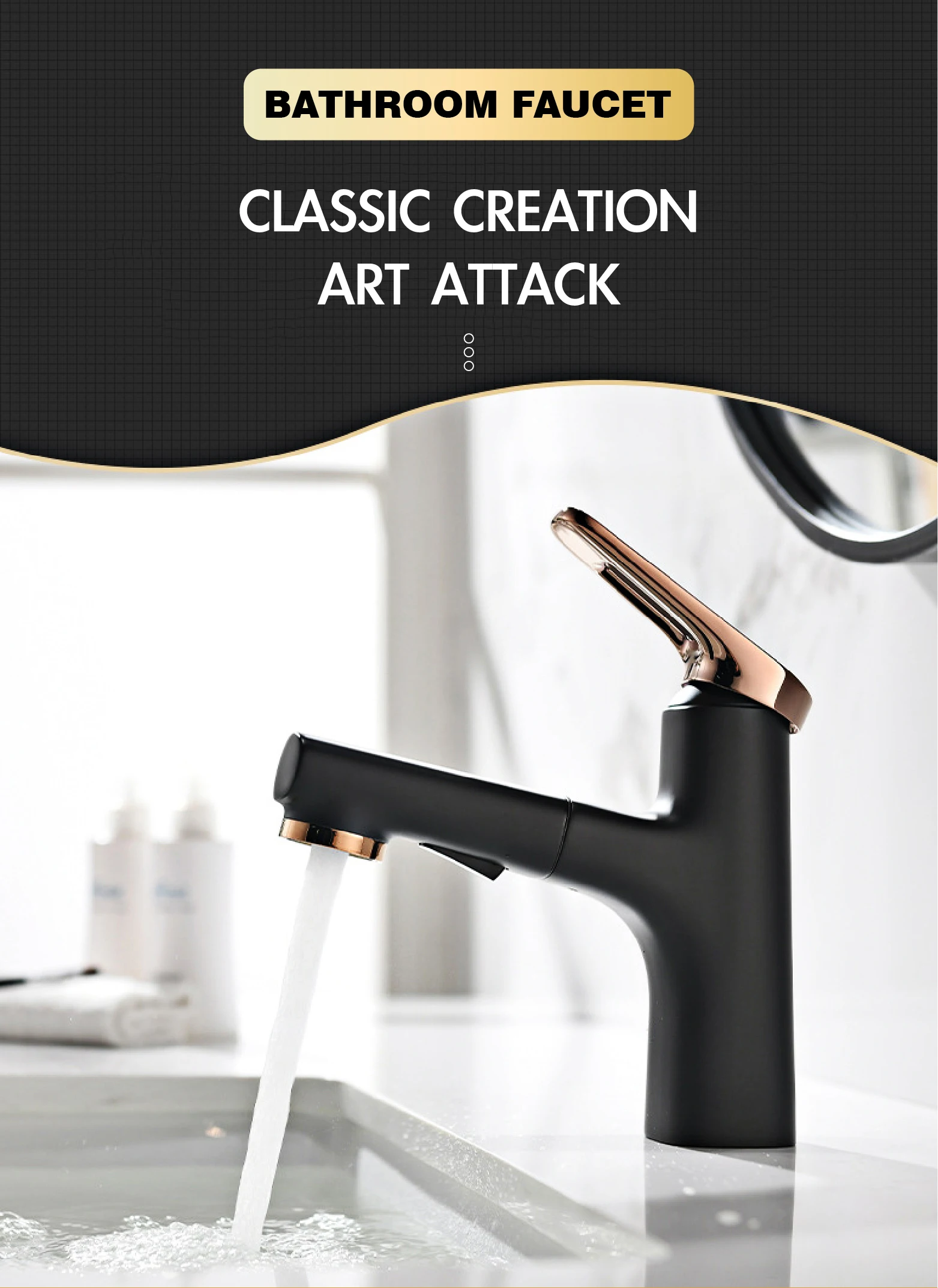 H097b236ddd0c40f59ea4d548e9d21a4a2 - Bathroom Faucet dual function