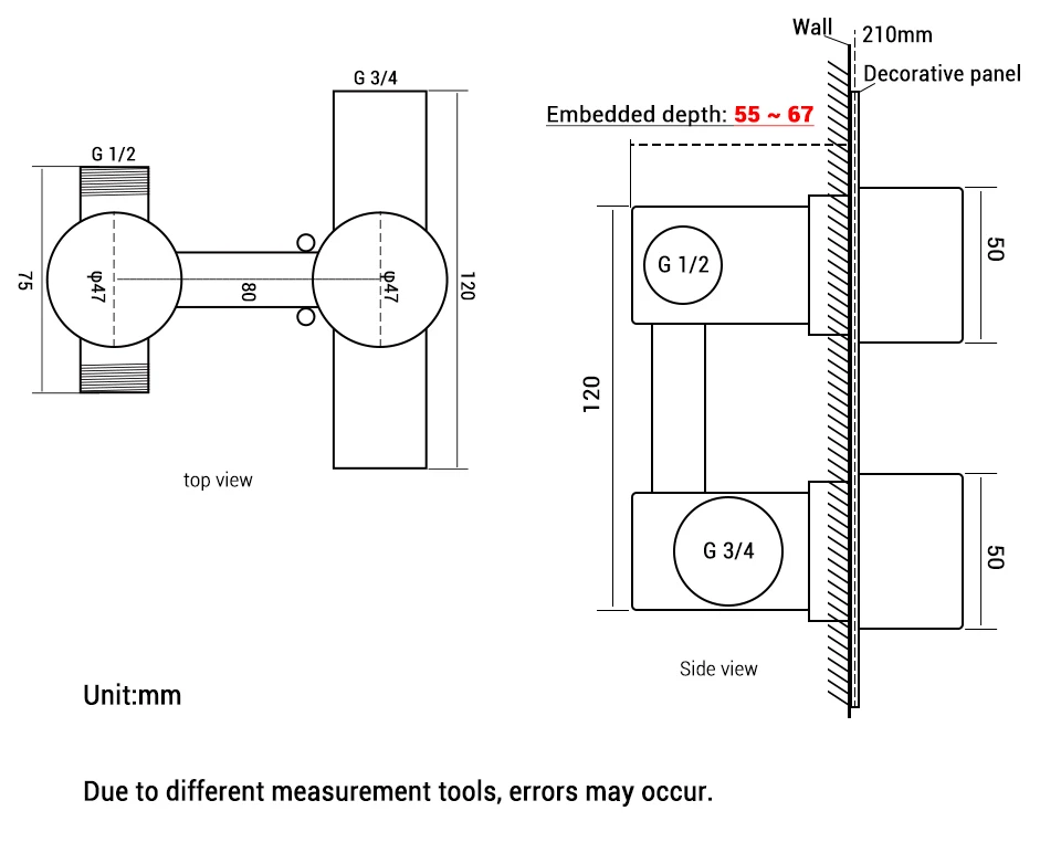 H2d85c214849946eaa38d7161469d29acE - Brush Gold Thermostatic Shower Faucet Set