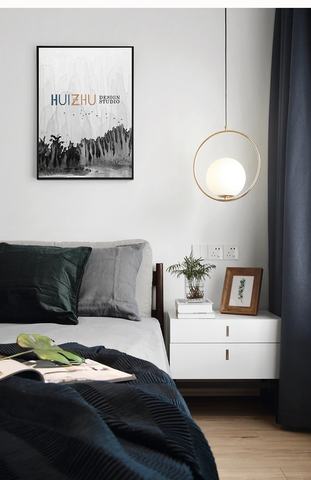 - Nordic Glass Ball Hanging Lights