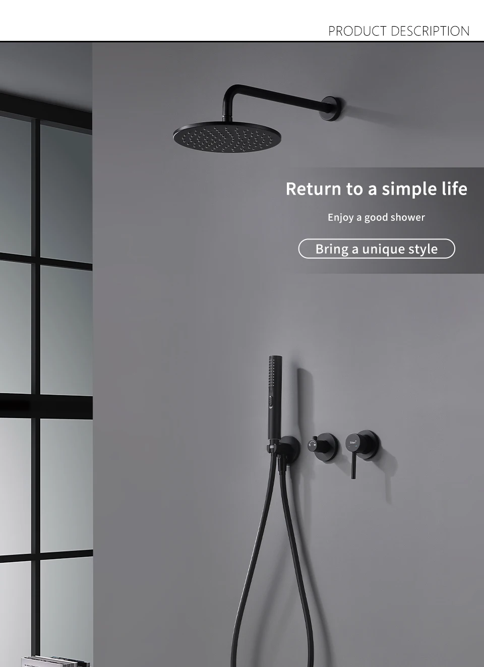 H5c2cc8d16771428b9ae981fb8ab7b909v - Built-in Shower Faucet