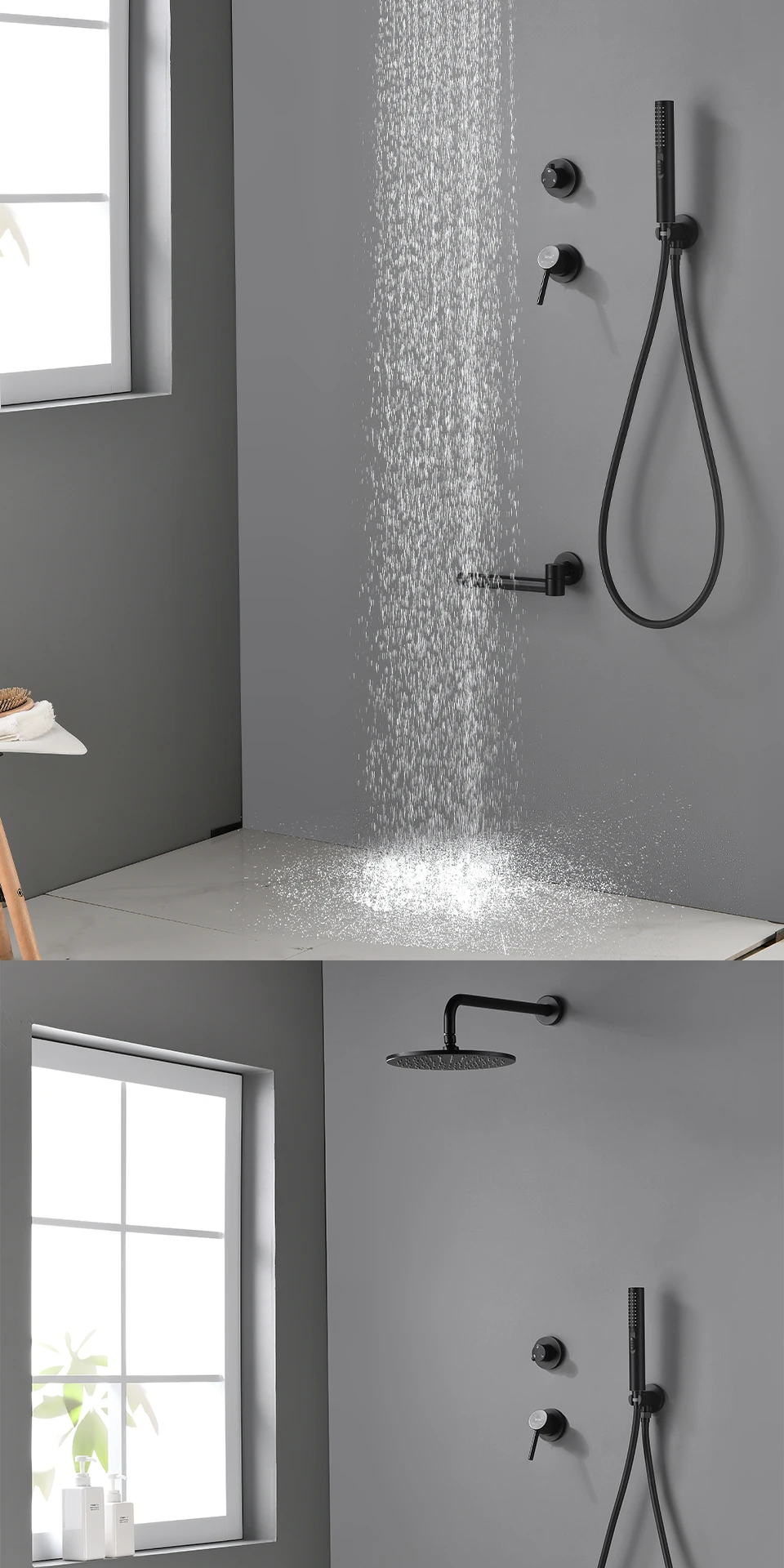 H68f1f6d403a848599c0534962ca565a1J - Matte Black Wall Embed Bathroom Faucet