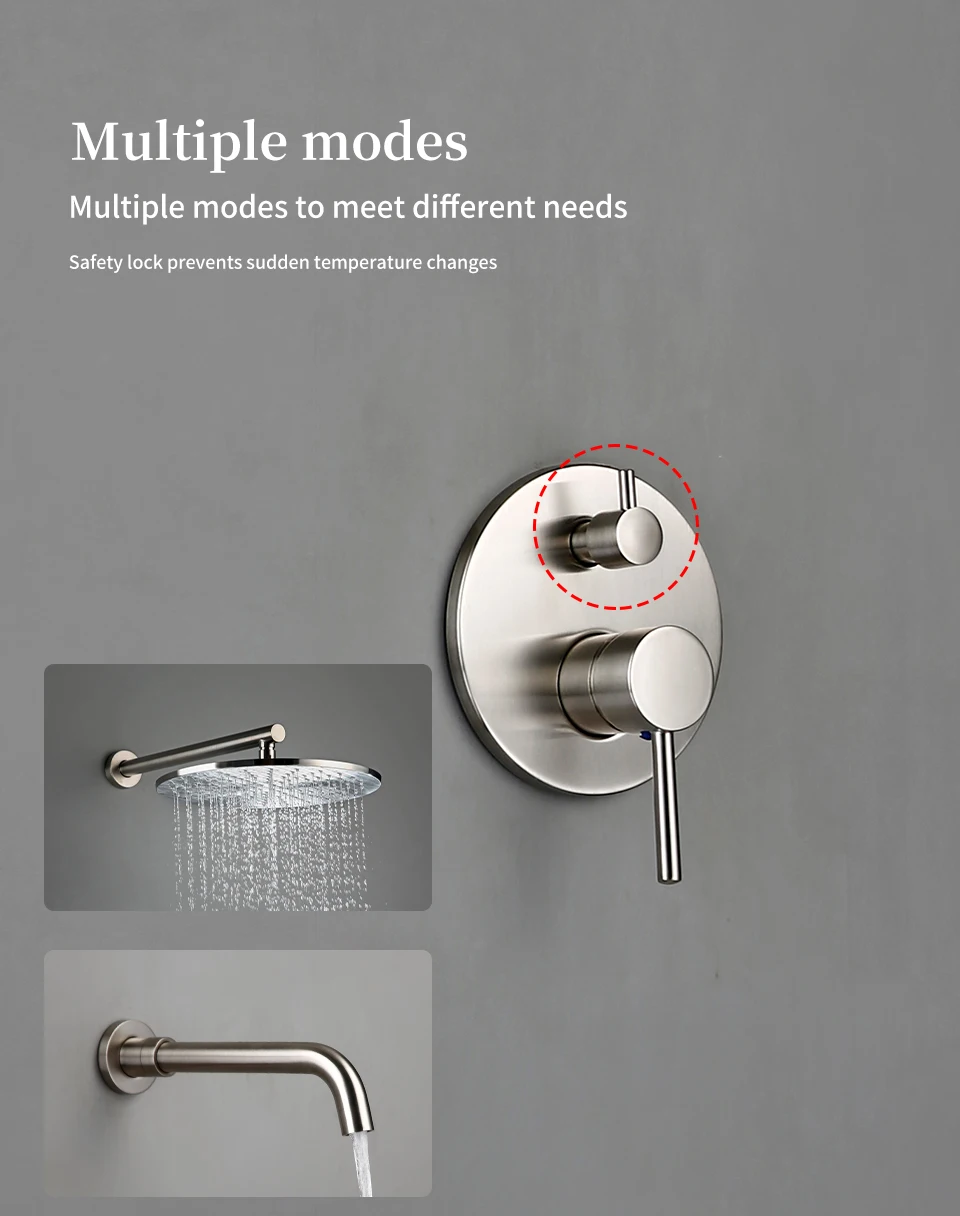 H6c87f0a5799c4722bd1e1a6394ba76eab - Brushed Brass Bathtub Shower Faucet