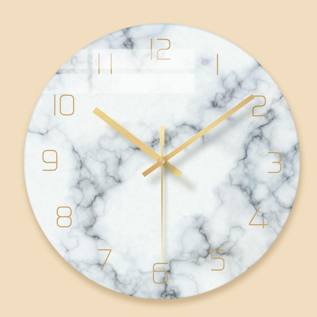 Nordic Marble Wall Clock