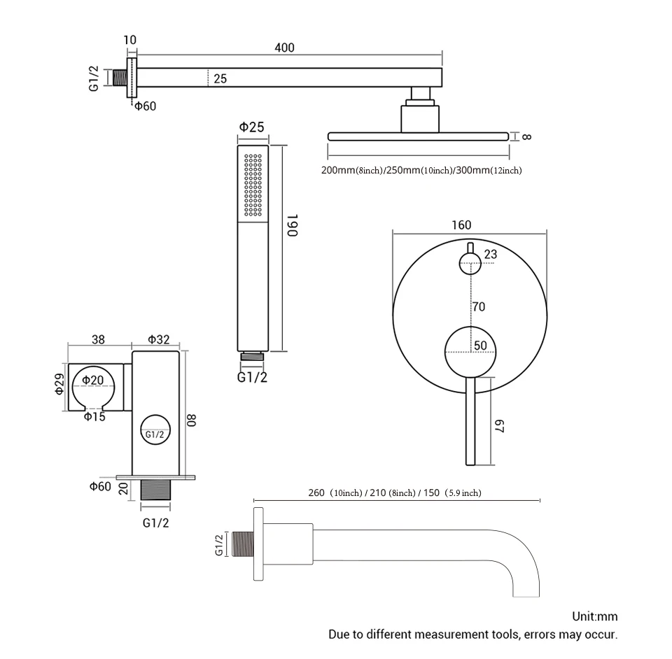 H95c668afdbad4f908b65c3c00ea0f802C - Luxury Shower Faucet