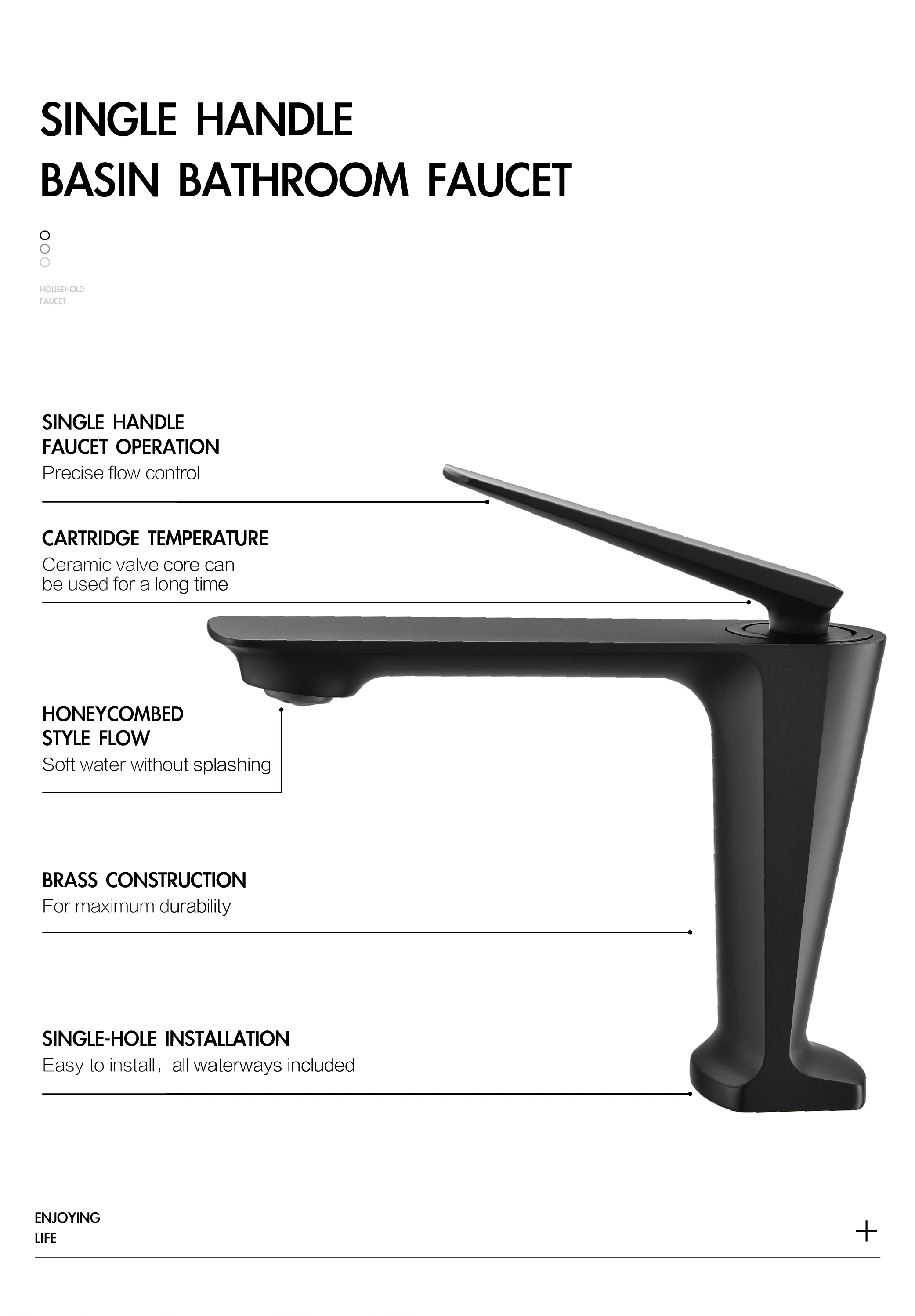 H97e236c3a535444bbb51879d5b2ec0a2c - Simple design brass bathroom faucet