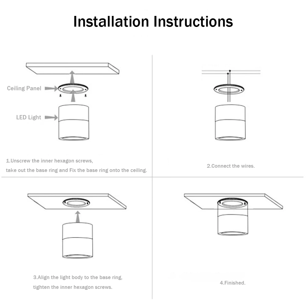 - Adjustable Surface Mounted Spotlights