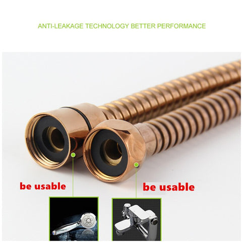 - Rose Gold Flexible Shower Hose