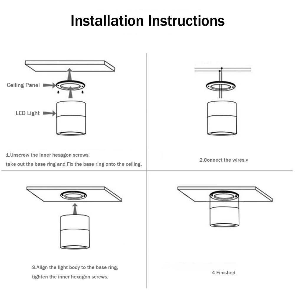 HTB17cE MAvoK1RjSZFwq6AiCFXaZ - Adjustable Round Surface Mounted Downlight