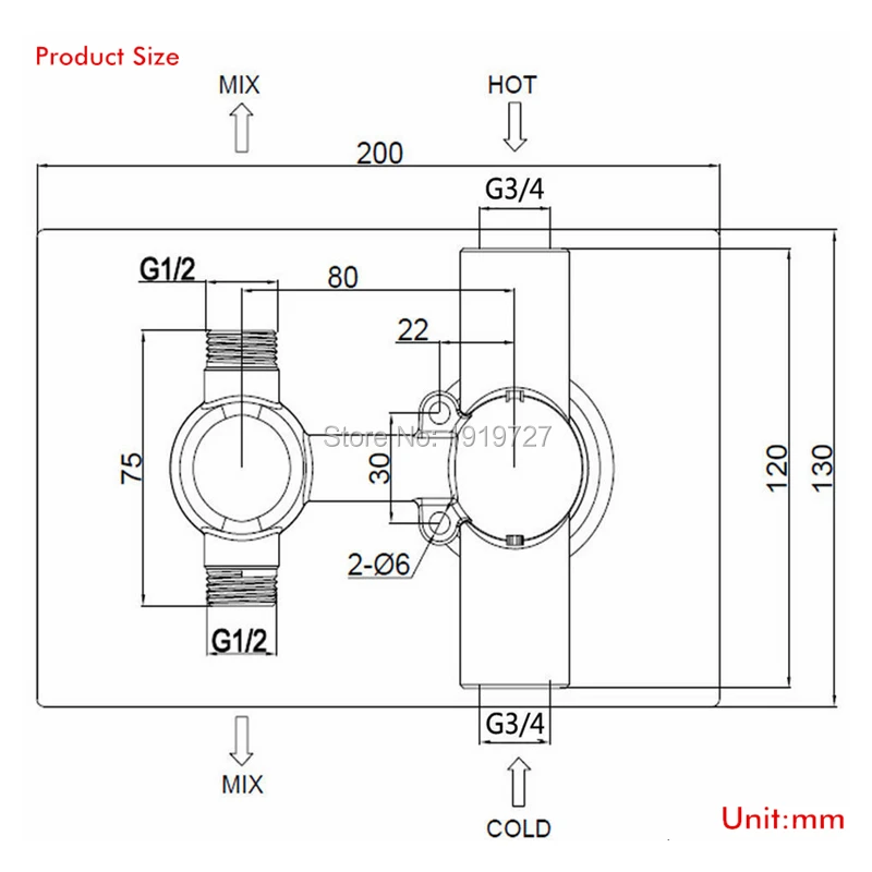- Chrome Bathroom Shower Faucet