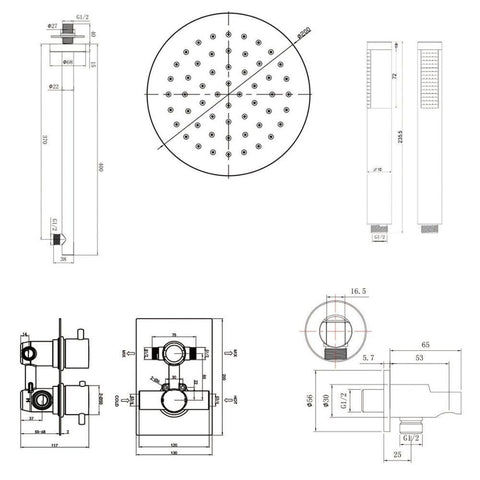 - Round Style Bathroom Shower