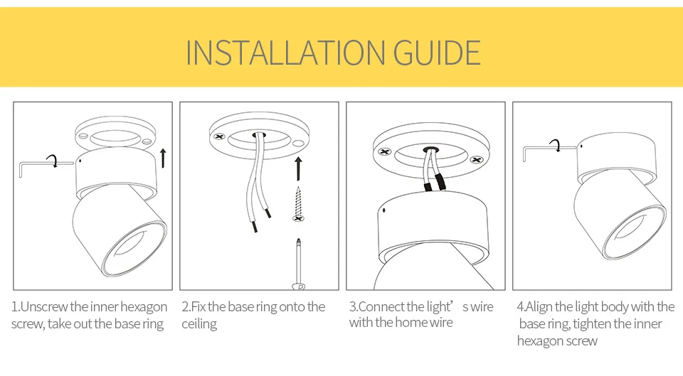 - Surface Mounted Modern Spotlights