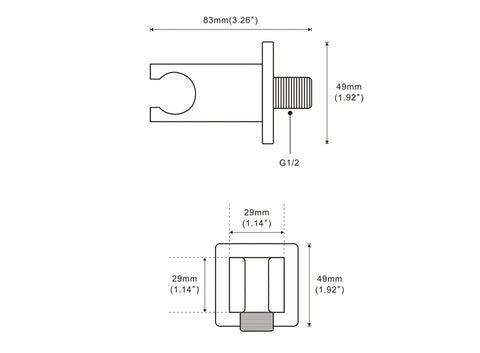 - Brass Modern Shower Accessories