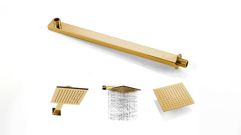 - Gold Brass Rainfall Shower Head