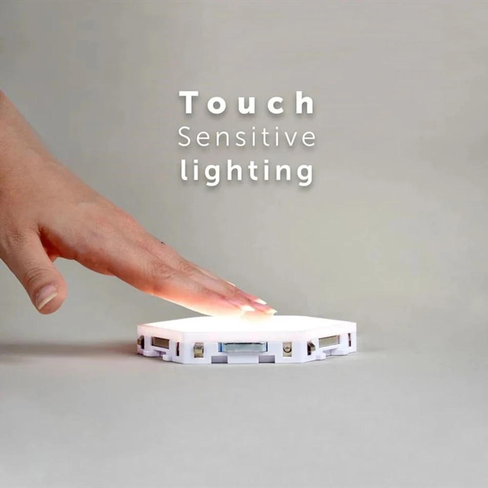 - Touch Sensitive Modular Quantum LED Wall Lamp
