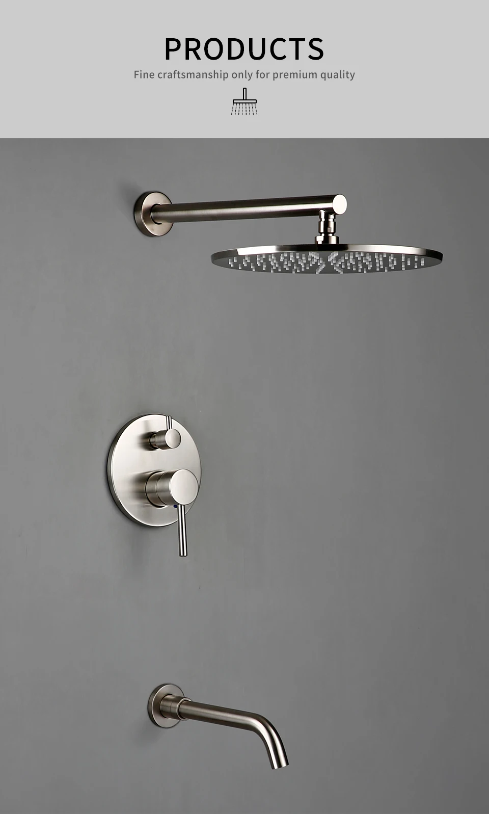 Haf26b98a0f7949dd850dd7cb492d92c8c - Brushed Brass Bathtub Shower Faucet